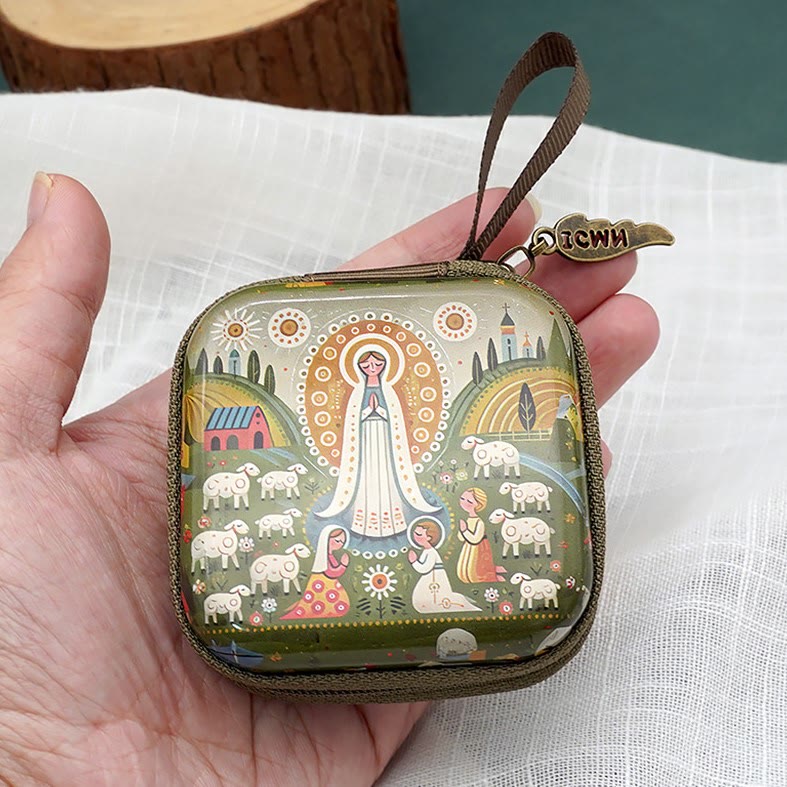 Square Rosary Cases, 9 Patterns
