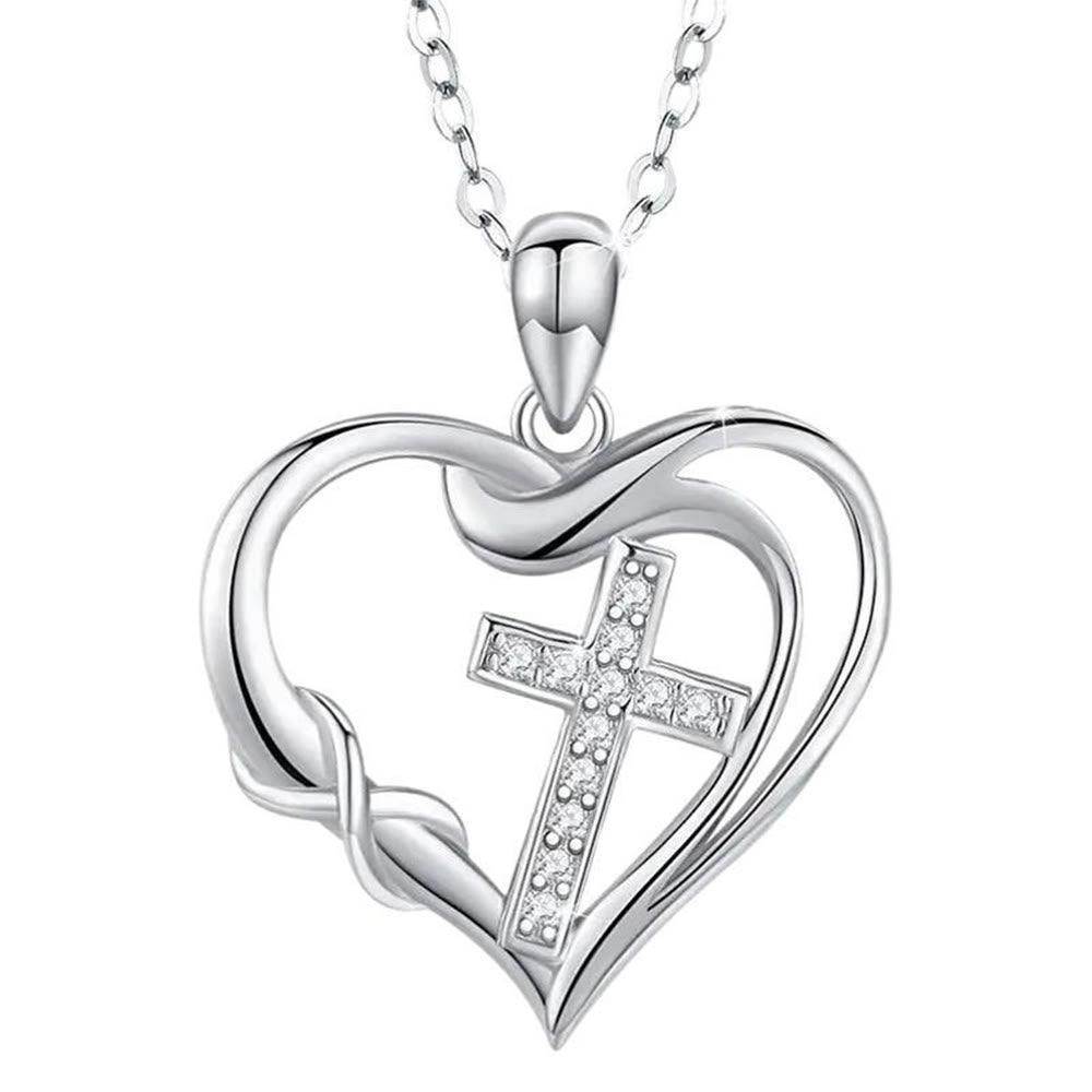 Heart and Cross Necklace